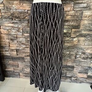 Briggs New York Black and White Maxi Skirt Cocktail